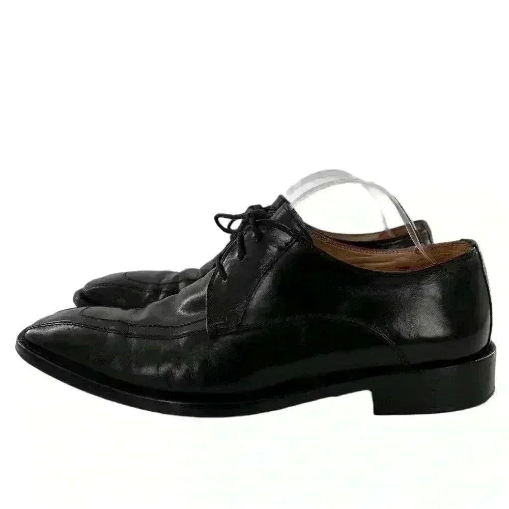 Mercanti Fiorentini mens dress shoes size 8 black Italian leather vintage 90s